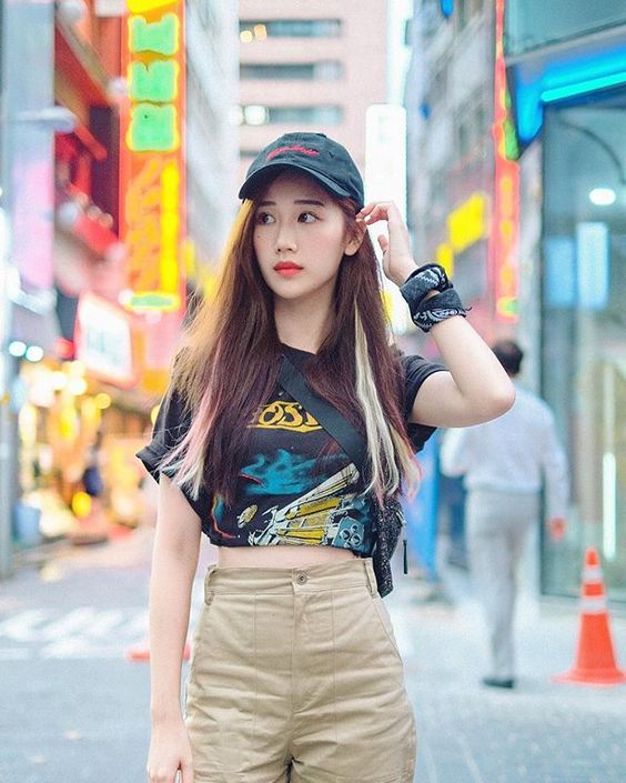 棒球帽穿搭　夏天